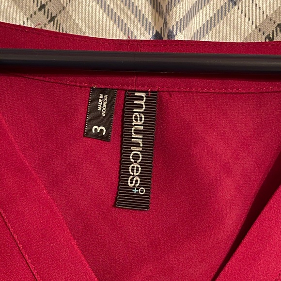 Maurices Tops - Maurices deep red blouse